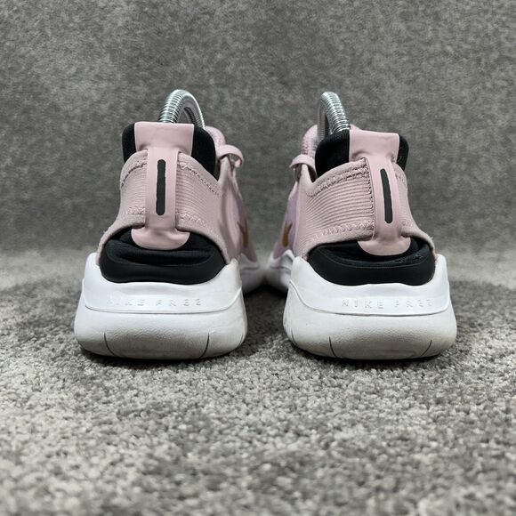 Nike Free RN 2018 942837-501 Women's Size 8.5 Pink Gold Running Shoes Used - Picture 6 of 11